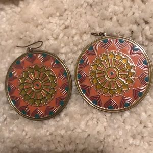 Circle designed earring